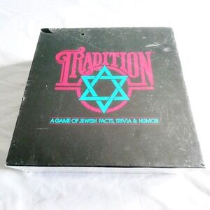 Tradition A Game of Jewish Facts, Trivia, and Humor Vintage Board Game New